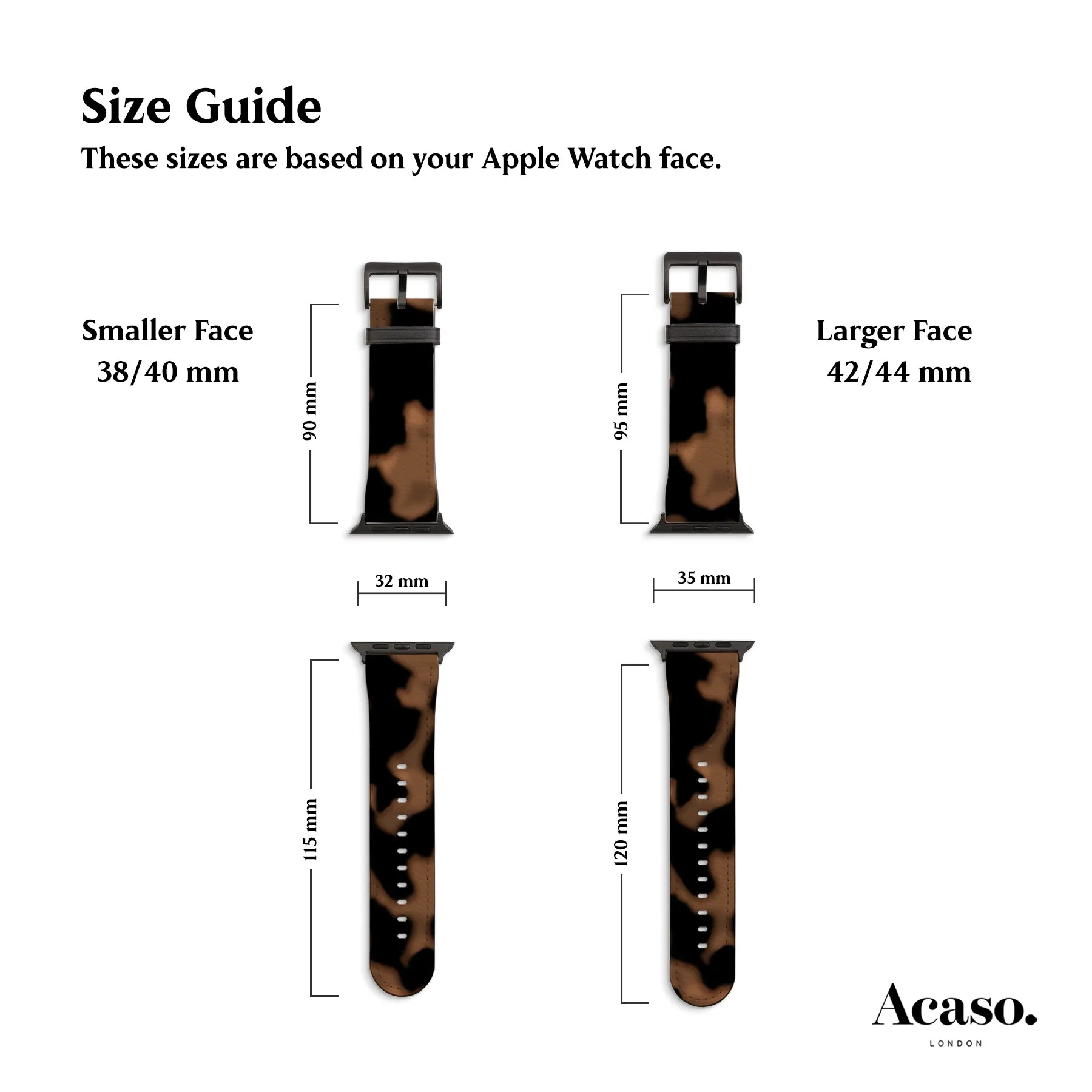 Tortoise Shell Apple Watch Strap