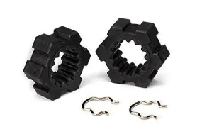 Traxxas 7756 Wheel hubs hex (2) hex clips (2)
