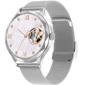 TUTT DT Women Diamond AMOLED Screen SmartWatch for Ladies Reloj Inteligente Fitness Sport Health Smart Watch Steel Straps