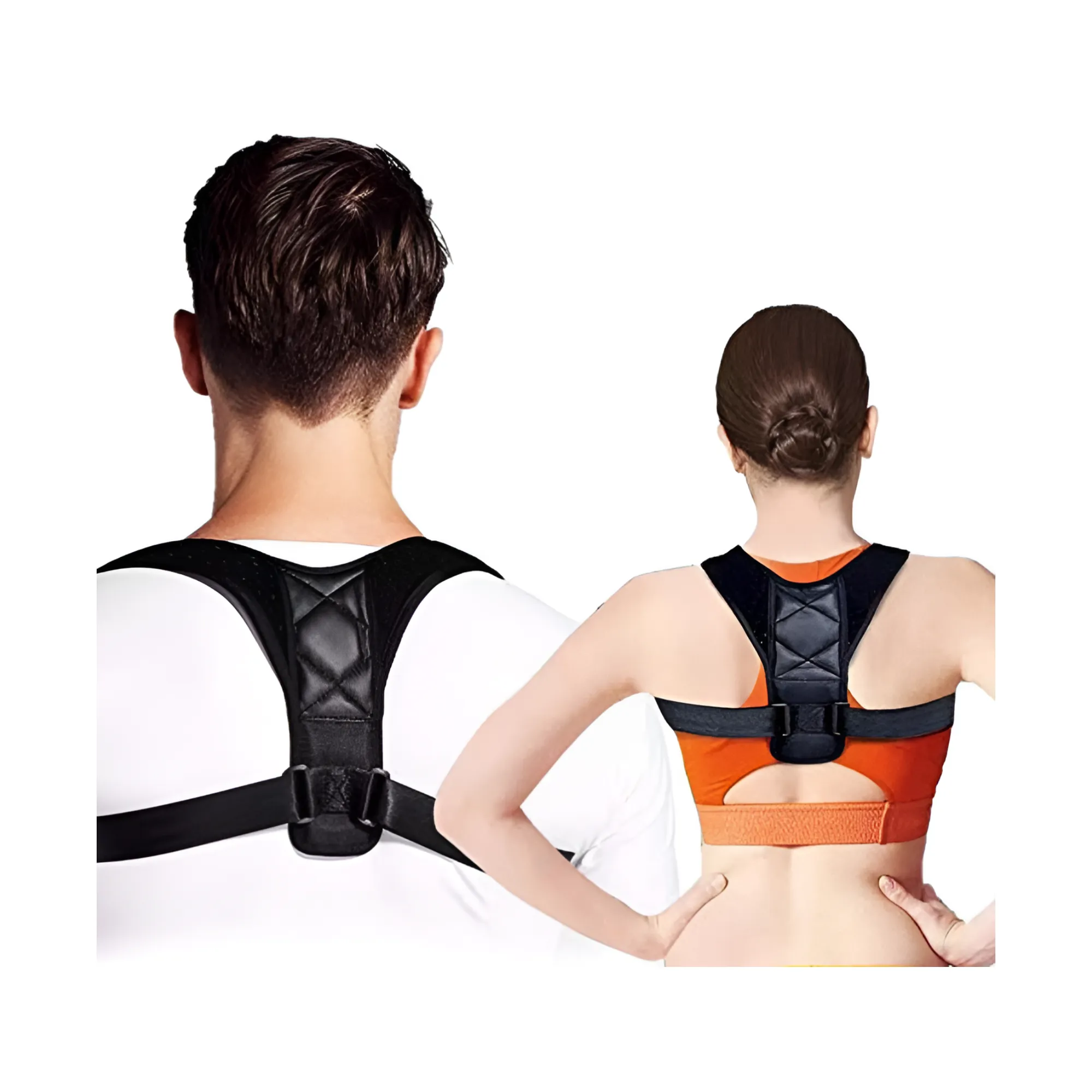 Unisex Back Posture Corrector Adjustable Design for Comfortable Support
