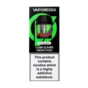 Vaporesso - Luxe Q Replacement Pods - 0.6 Ohm Mesh - Pack of 4