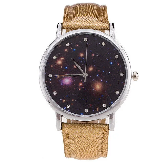Watch Moon Photo Unisex watch Women Men Wristwatch Starry Sky Space Watch Little Star Wristwatch Special Birthday Gift saat
