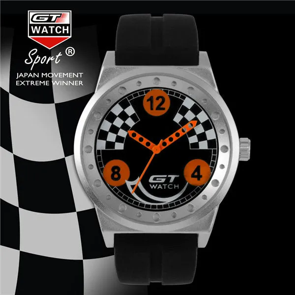 Waterproof GT Authentic Brand Italy Men Watch Fashion Cool Sports Luxury Racing Silicone Clock Wrist Watches relogio masculino H