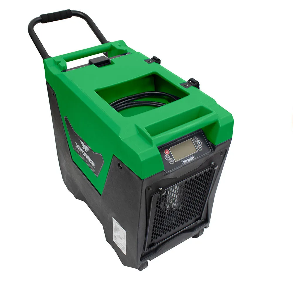 Xpower XD-85L2-Green 145-Pint LGR Commercial Dehumidifier Green w/ Purge Pump