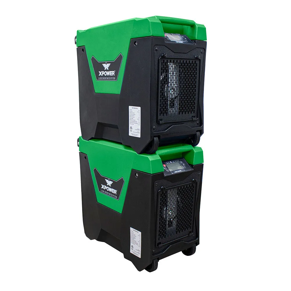 Xpower XD-85L2-Green 145-Pint LGR Commercial Dehumidifier Green w/ Purge Pump
